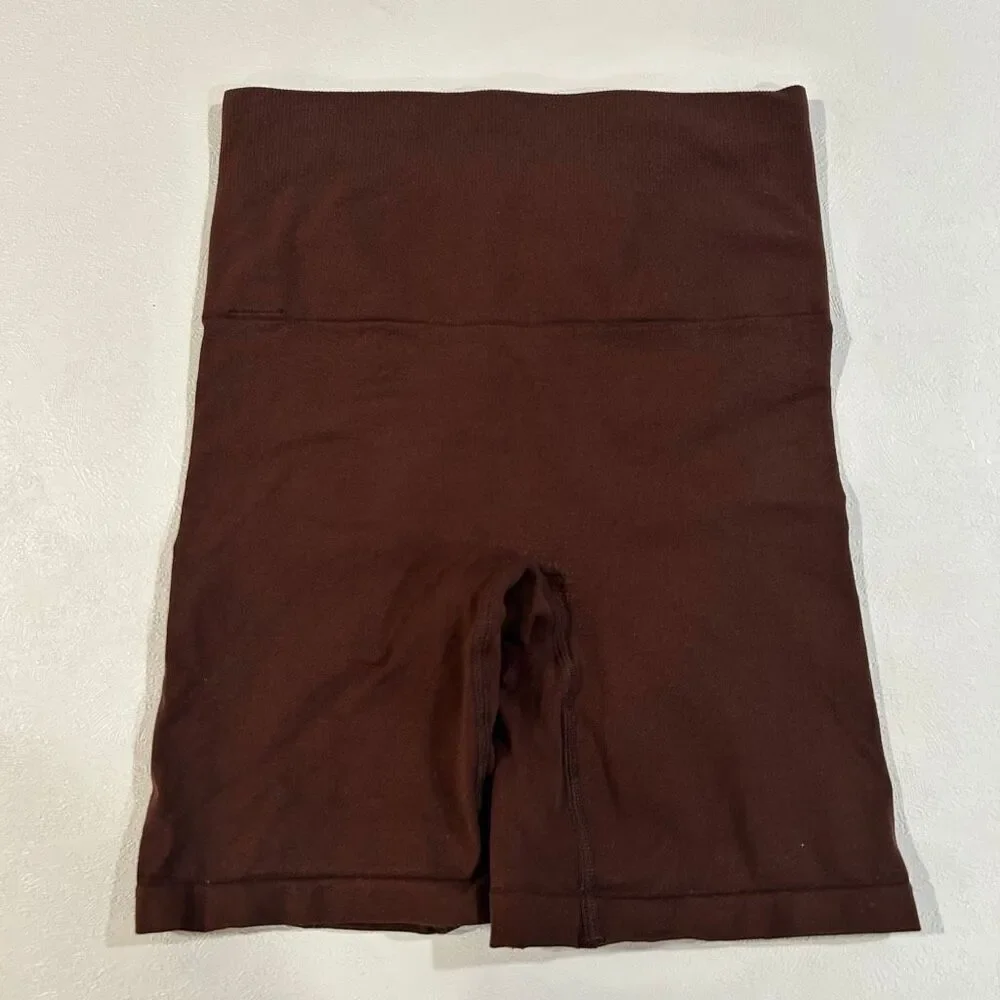 Yitty Seamless Shapewear Shorts Brown High Waist M/L Sculpting